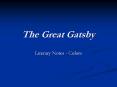 The Great Gatsby PowerPoint PPT Presentation