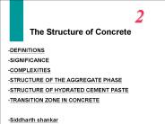 The Structure of Concrete