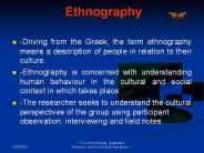 Ethnography