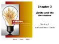 Chapter 3 Limits and the Derivative PowerPoint PPT Presentation