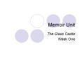 Memoir Unit PowerPoint PPT Presentation