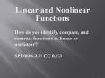 Linear and Nonlinear Functions PowerPoint PPT Presentation