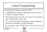 Linear Programming