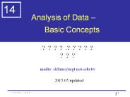 Analysis of Data 