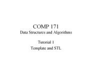 COMP 171 Data Structures and Algorithms