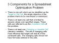 3 Components for a Spreadsheet Optimization Problem PowerPoint PPT Presentation