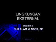 LINGKUNGAN EKSTERNAL