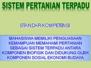 Sistem Pertanian Terpadu