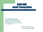 BINA DIRI untuk Tunagrahita