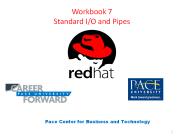 Workbook 7 Standard I/O and Pipes