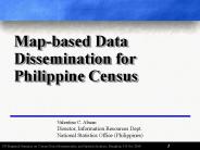 Map-based Data Dissemination for Philippine Census