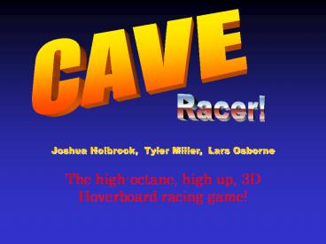 The high-octane, high up, 3D Hoverboard racing game!