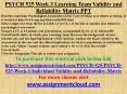 PSYCH 525 Week 3 Learning Team Validity and Reliability Matrix PPT PowerPoint PPT Presentation