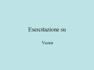 Esercitazione su