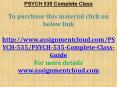 PSYCH 535 Complete Class PowerPoint PPT Presentation