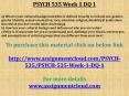 PSYCH 535 Week 1 DQ 1 PowerPoint PPT Presentation