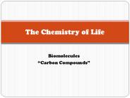 The Chemistry of Life