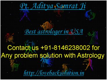 Best Astrologer in USA