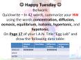 ? Happy Tuesday ? Bellwork:  Quickwrite  PowerPoint PPT Presentation