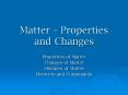 Matter  PowerPoint PPT Presentation