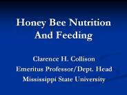 Honey Bee Nutrition And Feeding