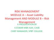 RISK MANAGEMENT MODULE A 