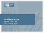 EBA Update and recap