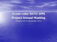 Ocean color NATO SfPS PowerPoint PPT Presentation