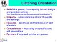 Listening Orientation PowerPoint PPT Presentation