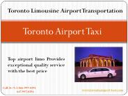 Toronto Limousines luxury vehicle