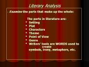 Literary Analysis