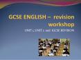 GCSE ENGLISH  PowerPoint PPT Presentation