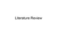 Literature Review