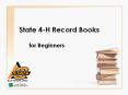State 4-H Record Books PowerPoint PPT Presentation