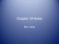 Chapter 19 Notes PowerPoint PPT Presentation