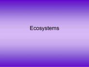 Ecosystems