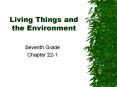 Living Things and the Environment PowerPoint PPT Presentation