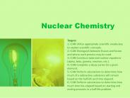 Nuclear Chemistry