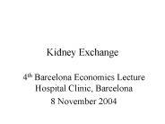 Kidney Exchange