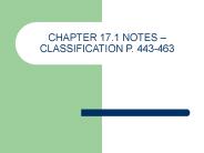 CHAPTER 17.1 NOTES 