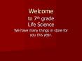 to 7th grade Life Science PowerPoint PPT Presentation