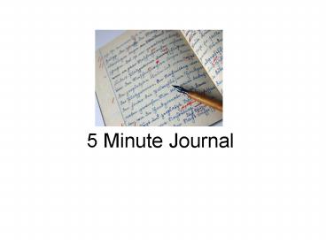 5 Minute Journal