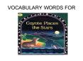 VOCABULARY WORDS FOR PowerPoint PPT Presentation