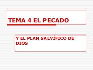 TEMA 4 EL PECADO