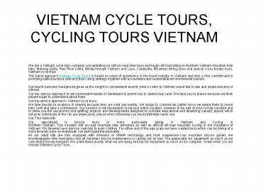 Hanoi Cycling Tours