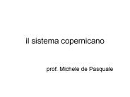 il sistema copernicano