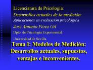 Tema I: Modelos de Medici