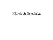 Hidrologia Estat