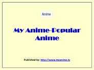 My Anime-An Online Anime Site (1)