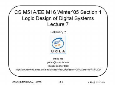 CS M51A/EE M16 Winter